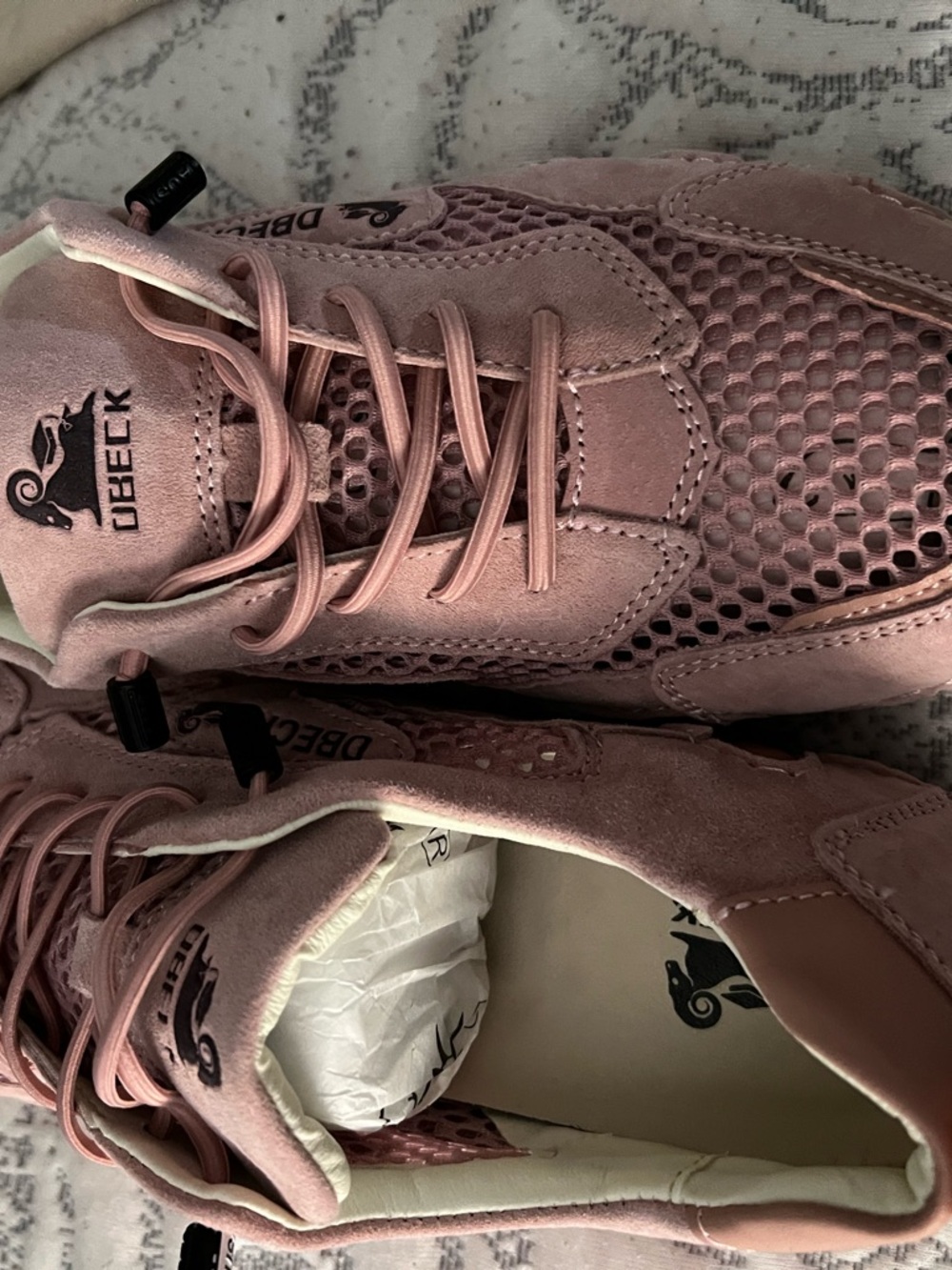 Women’s Pink Lace-Up Casual Sneakers